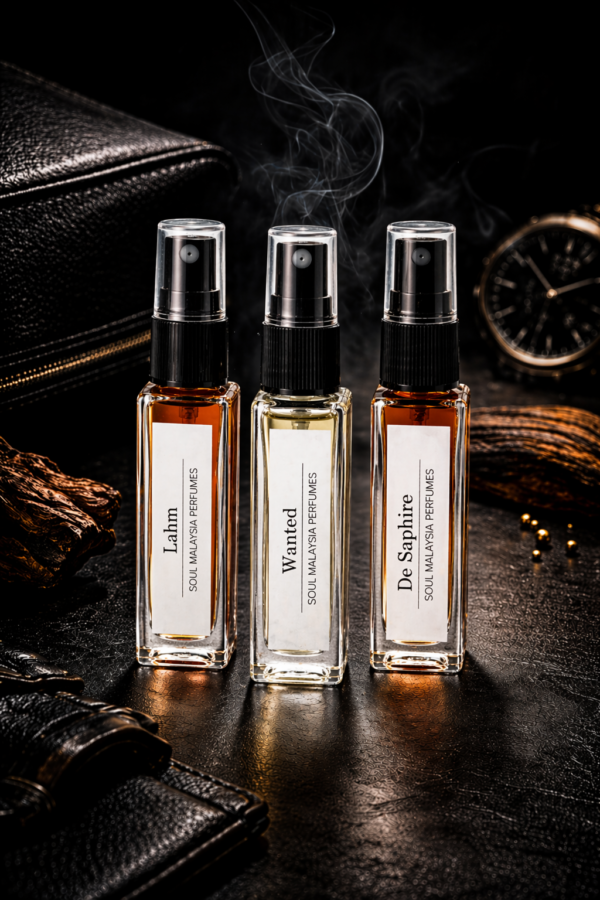 Miniature Perfume Combo (De Saphir , Wanted , Lahm)